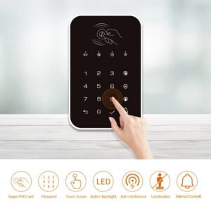 Teclado de alarma táctil inalámbrico