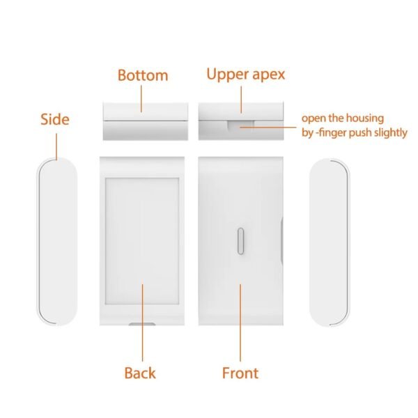 Détecteur de Vibrations sans Fil RF433, Alimenté par Batterie, pour Systèmes d'Alarme - Imagen 4